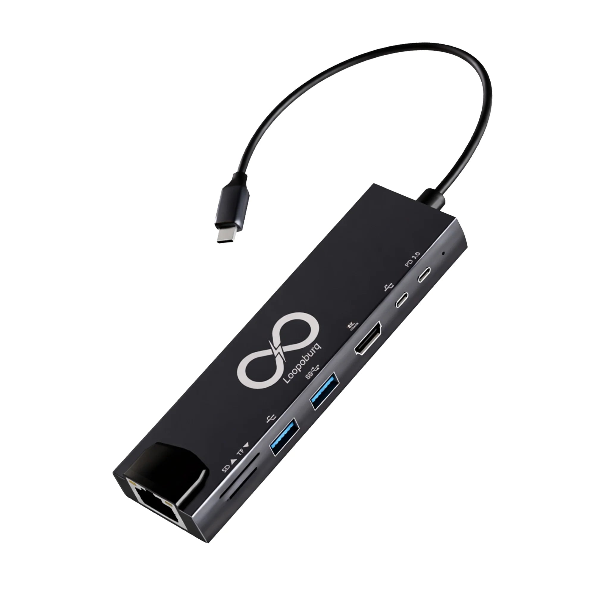 8-in-1 USB-C Hub with Ethernet & twin 3.0 C-Type PD ports