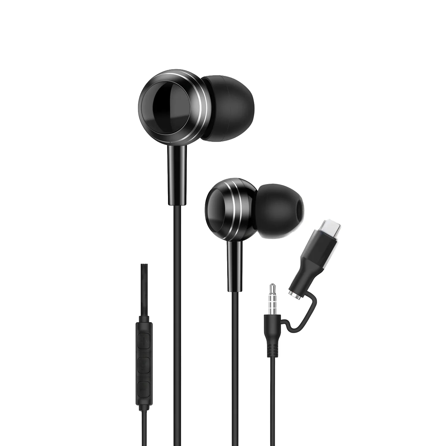DuoBeats 2in1 Earphones With Type-C & 3.5mm Compatibility