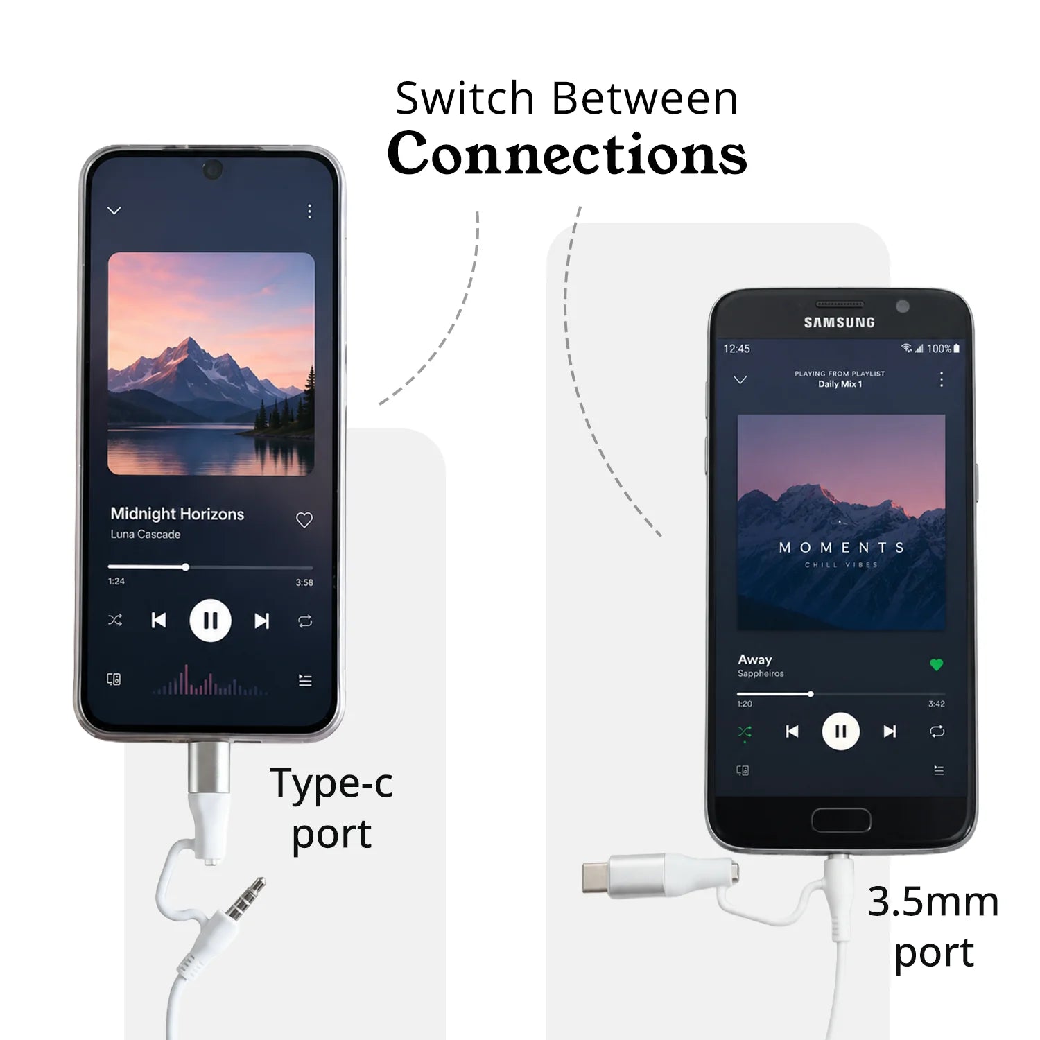 DuoBeats 2in1 Earphones With Type-C & 3.5mm Compatibility