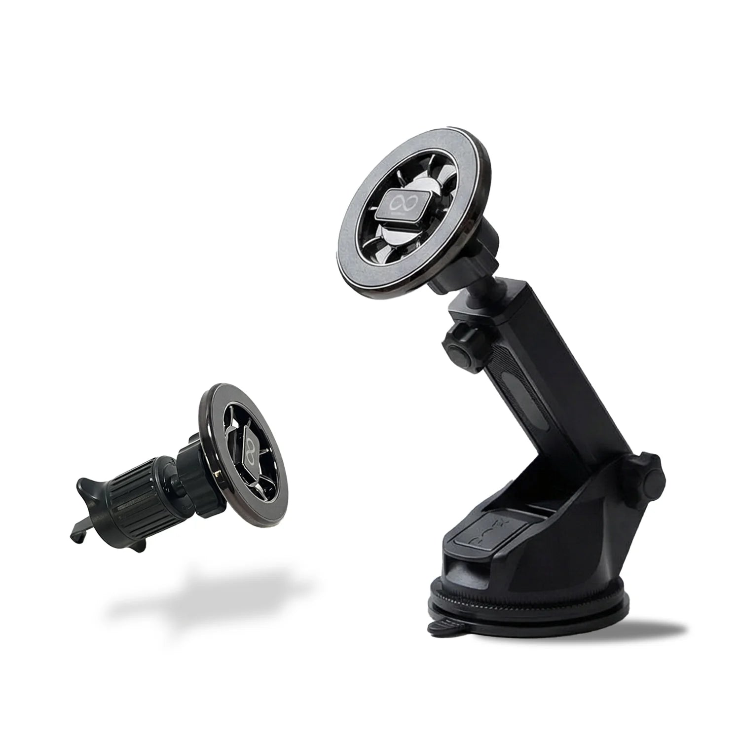 2-in-1 Magsafe car mobile holder with dashboard & ac mounts