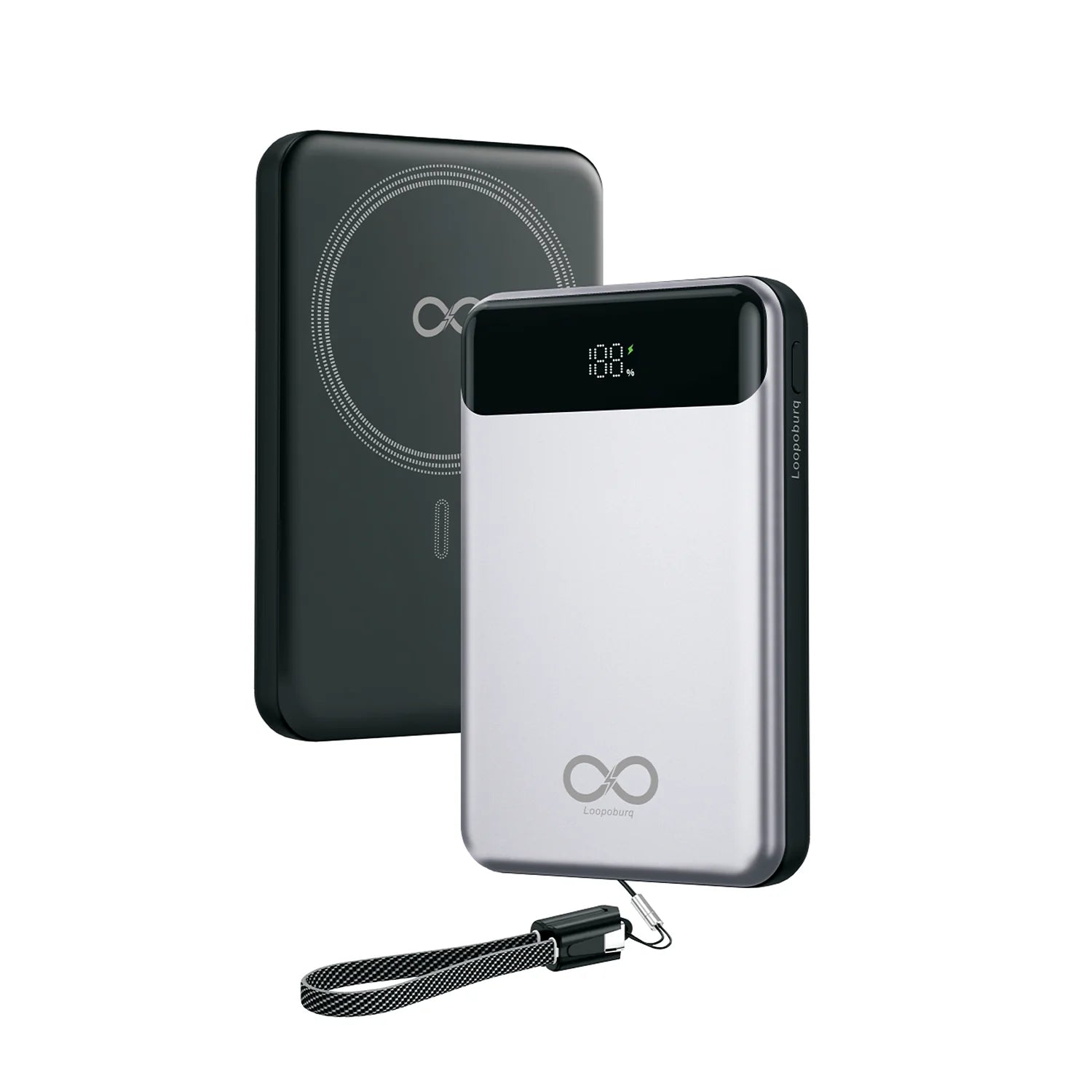 10000mah MagSafe Wireless Powerbank With Fast 22.5W PD & Qi Certified Wireless Charging
