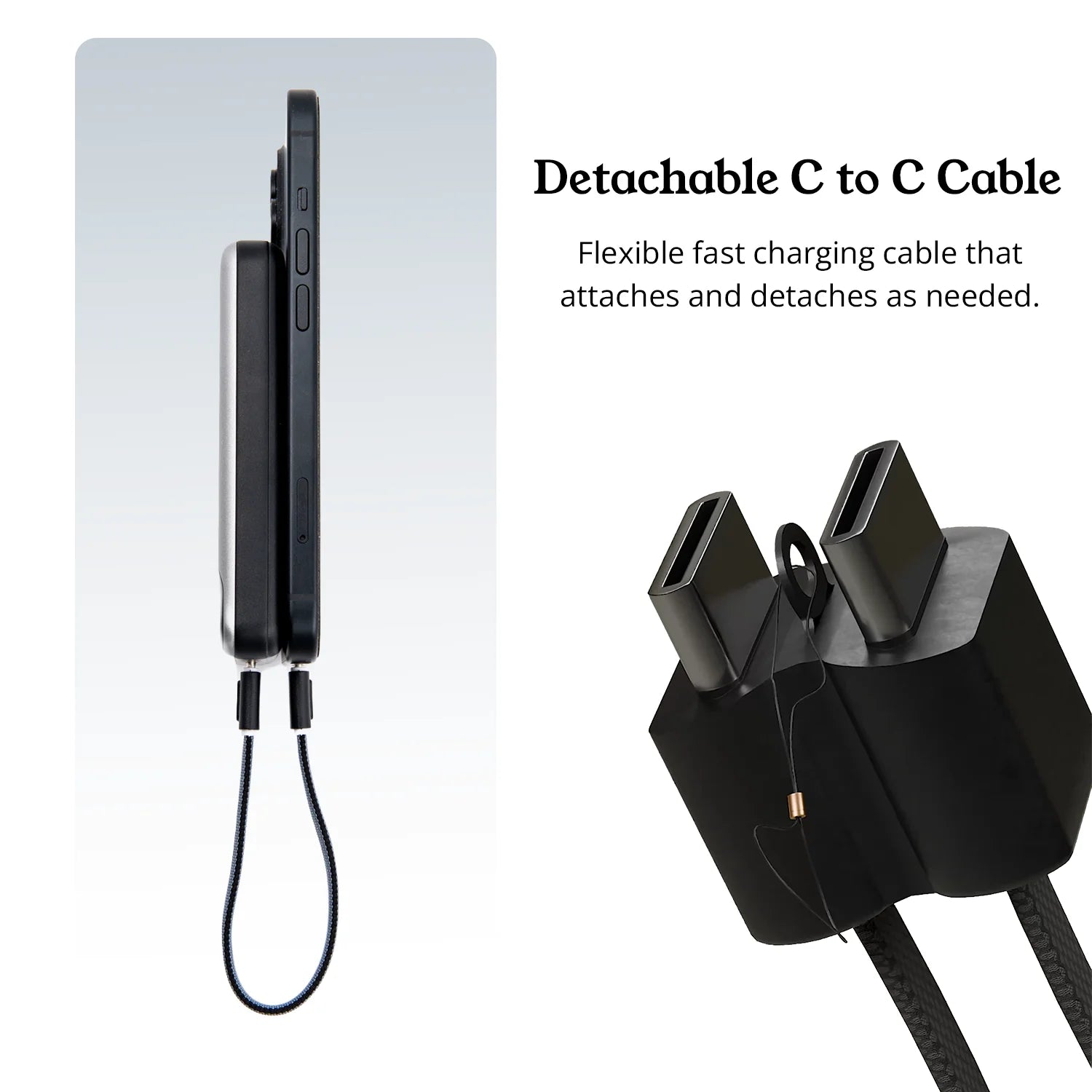 10000mah MagSafe Wireless Powerbank With Fast 22.5W PD & Qi Certified Wireless Charging