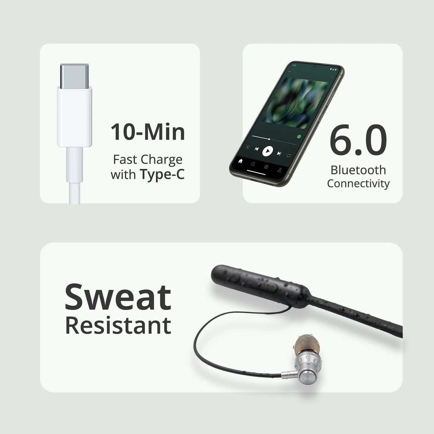 Wireless Neckband Earphones With ENC and 400hours of Playtime