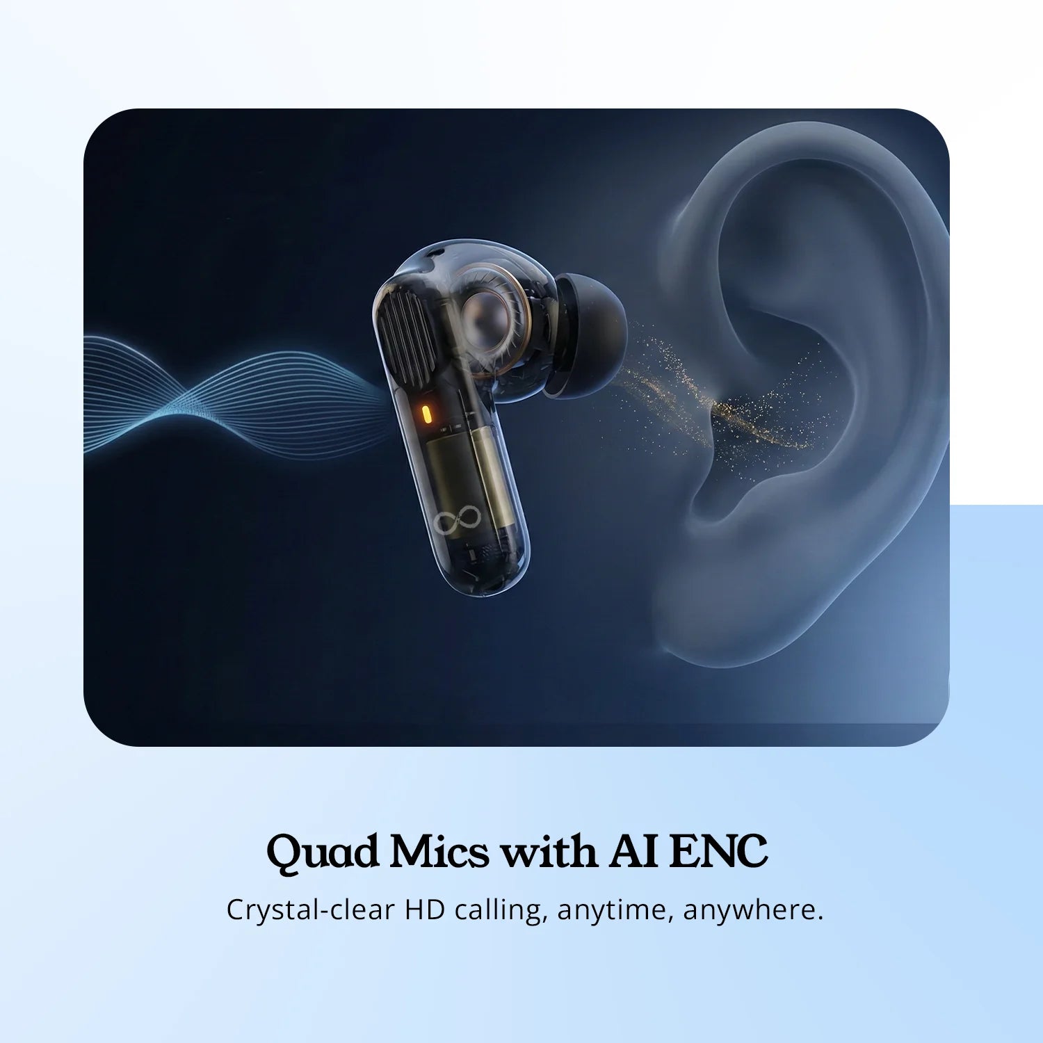 Rover wireless earbuds with ANC & ENC
